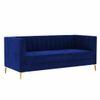 Loris Fabric Sofa - Navy Blue