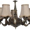 Devansh Wood Wall Mounted Lamp With Off-White Cotton Shade