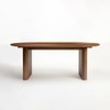 Acquis Engineered Wood 6 Seater Dining Table in Brown Finish