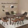 Casey Swivel Dining Chair In Olive And Tan Colour Set Of 2