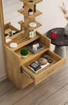 Hexa Red Engineered Wood Dressing Table in Giant Wood Colour