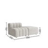 Chiccomfort Wood 2 Seater With Upholstery Non Storage Sofa In Beige Colour