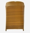 Hobart Wicker Table And Chair Set In Beige Brown Dual Tone Finish