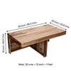 Irish Sheesham Wood Coffee Table With 2 Stools Set In Teak Finish & Jute Beige Fabric Cushions