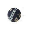 Ovolo Black Colour nEngineered Wood Handpained leaf vine wall clock by Disoo Fashions