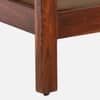 Rangrez Sheesham Wood 1 Seater Sofa in Honey Oak Finish with Beige Cushion
