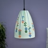 Decorative Glass Electric Hanging Light in White Colour
