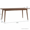 Scandinavian Dover Dining Table Cocoa Finish