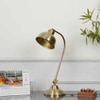 Harvard Single Light Study lamp In Brass Finish
