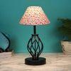 Tessa Multicolor cotton Table lamp with Iron Base