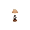 Ophelia Beige Jute Table lamp with Wood & Iron Base