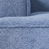 Elegantedge Wood Right Aligned 3-Seater With Upholstery Non Storage Sofa In Blue Colour