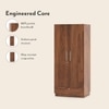 Bocado 2 Door Wardrobe in Sheesham Finish