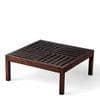 Sydney Sheesham Wood Contemporary Square Coffee Table In Dark Walnut Finish