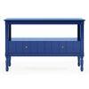Collier Solid Wood Free Standing TV Unit in Royal Blue Finish