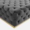 Rainn Ottoman in Midnight Grey Colour
