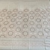 Cream Floral 400 TC Cotton Fitted Queen Bed Size Bedsheet With 2 Pilllow Covers  Threads