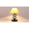 Lilah Yellow cotton Shade Iron Table Lamp