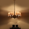 Devansh Dual Gold  Antique Wall Mounted Lamp With Off-White Cotton Shade