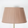 Jigger Metal Multiutility Shelf Floor Lamp With Beige Cotton Shade
