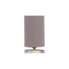 Tyson Grey cotton table lamp with White Brushed wood base