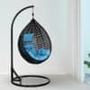 Premium Egg Single Seater 6 Star Swing Chair Blue
