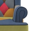 Minnelli 2 Seater Fabric Loveseat In Retro Patchwork Colour