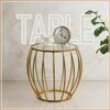 Contemporary Iron Side Table in  Finish - Set of 2