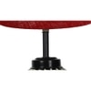 Emory Maroon Jute Glass Table lamp with Iron Base