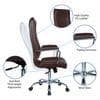 Leanoxa High Back Executive Chair in Brown Colour