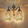 Devansh Metal Electric Wall Light in Multi Colour with Multi Shade Count of 2 Lights