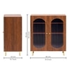 Stellar Multipurpose Storage Cabinet (Medium Size, Teak Brown)