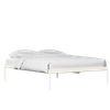 Pinner Metal Non Storage King Bed in Glossy Ivory Finish