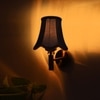 Devansh Gold Wall Mounted Lamp With Black Cotton Shade