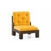 Faria Wooden Sofa (Mustard Yellow)