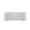 Zenol Boucle Fabrict 3 Seater Sofa In White