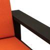 Parson 2 Seater Wooden Sofa  In American Walnut Finish (Lava)