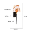 Devansh Metal Electric Wall Light in Black Colour with Multi Shade Count of 1 Light