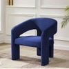Ashley Velvet Accent Chair in Navy Blue Colour