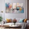 The Castle Decor Abstract Art Wall Painting Wooden Framed Digital Painting 27x48 Inch (Style 16)