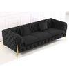 Norman Fabric Sofa - Black