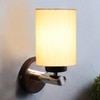 Devansh Metal Electric Wall Light in off-white Colour with off-white Shade Count of 1 Light