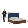 Aaram Wooden King Size Bed With Box Storage in Provincial Teak Finish