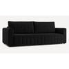 Beliss 3 Pull Out Sofa Cum Bed ith storage In Black Colour