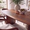 Zen Rectangular Solid Wood 6 Seater Dining Table With 6 Zen Solid Wood Dining Chair (Finish: Honey, Colour: White Boucle)