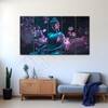 The Castle Decor Lord Buddha Meditation Wall Painting Wooden Framed 27x48 Inch (Style 20)