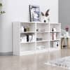 Hexa Engineered Wood Bookshelf Multipurpose Storage Rack in Frosty White Colour