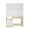 Passion Study Table Beige Teak Pink And Frosty White