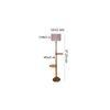Hillary Grey Cotton Shade Floor Lamp