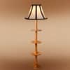 Devansh Shelf Wooden Floor Lamp